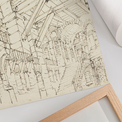 Hållbar väggposter Arkitektstudier, null av Giovanni Battista Piranesi