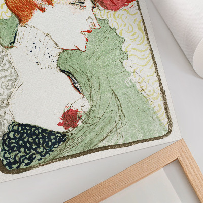 Dekorativ väggaffisch Byst av fröken Lender (1895), högupplöst tryck av Henri de Toulouse-Lautrec