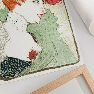 Dekorativ väggaffisch Byst av fröken Lender (1895) i högupplöst tryck av Henri de Toulouse-Lautrec