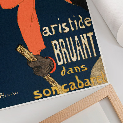 Poster The Ambassadors of Aristide Bruant dans son cabaret 1892 högupplöst tryck av Henri de Toulouse-Lautrec