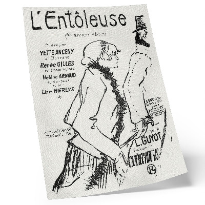Hållbar väggposter Stackars gatugångare! (1893) gravyr av Henri de Toulouse-Lautrec