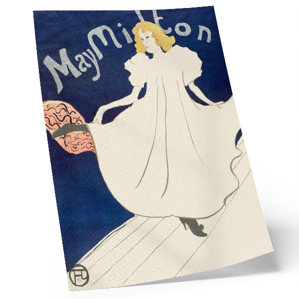 Dekorativ väggaffisch May Milton (1895) – högupplöst tryck av Henri de Toulouse-Lautrec
