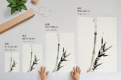 Poster Katsushika Hokusai (1760-1849) bambu i vintage japansk Ukiyo-e-stil