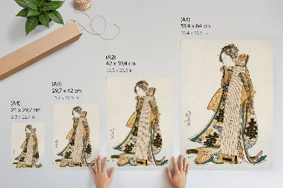 Dekorativ väggaffisch Japansk Hokusai (1760-1849) i vintage ukiyo-e-stil