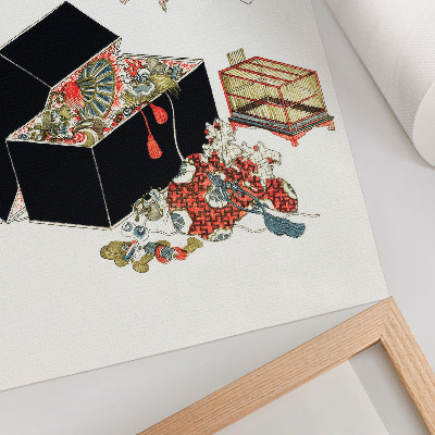 Poster Hokusais japanska smyckeskrin (1822)