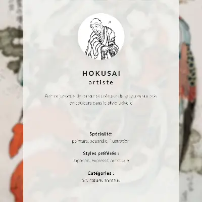 Katsushika Hokusai, Robin på en körsbärsblommig gren dekorativ väggaffisch