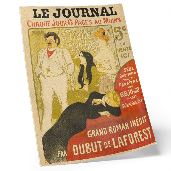 Affisch La Traite des Blanches av Théophile-Alexandre Pierre Steinlen
