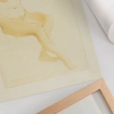 Hållbar väggposter Kvinna som rättar till håret i trekvartsvy av Théophile-Alexandre Pierre Steinlen