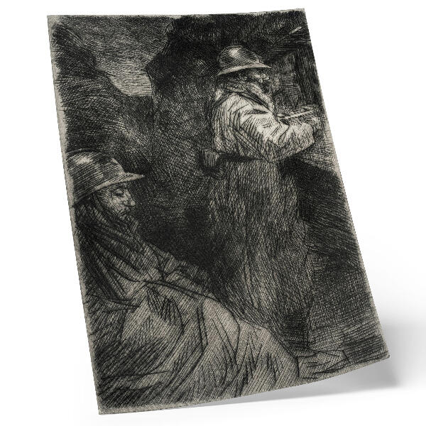 Affisch I baracken – Théophile Alexandre Steinlen