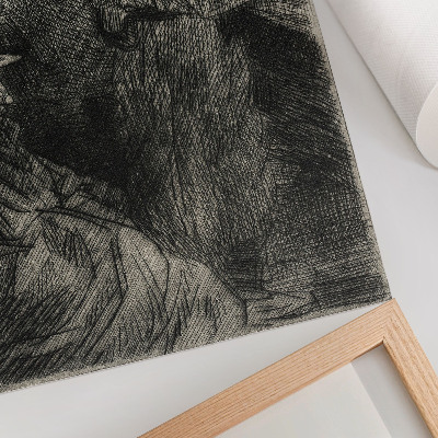 Affisch I baracken – Théophile Alexandre Steinlen