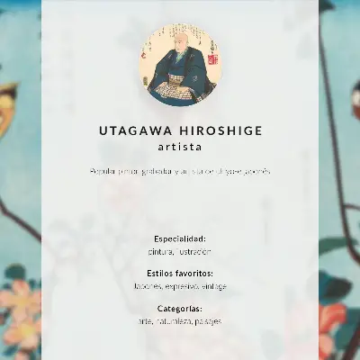 Väggaffisch Påfågel och pioner japanskt vintageträsnitt av Utagawa Hiroshige
