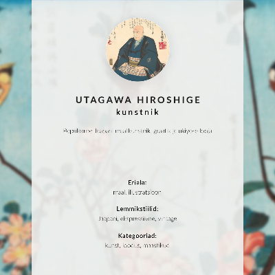 Poster Japanese Hawk (1857) vintage Ukiyo-e av Utagawa Hiroshige