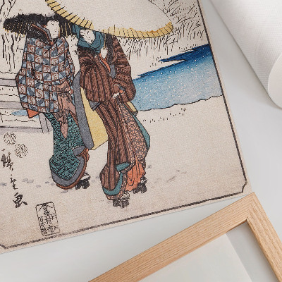 Poster Fujisawa av Utagawa Hiroshige