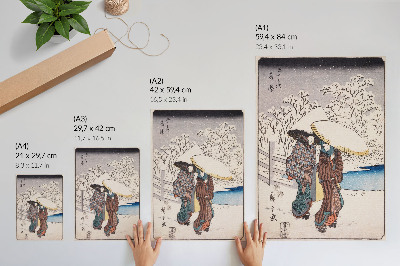 Poster Fujisawa av Utagawa Hiroshige