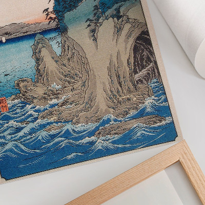 Affisch Grottingång på Enoshima Island i Sagami-provinsen, nr. 15, av Utagawa Hiroshige