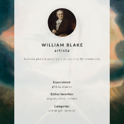 Hållbar väggposter Behemot och Leviathan (efter William Blake)