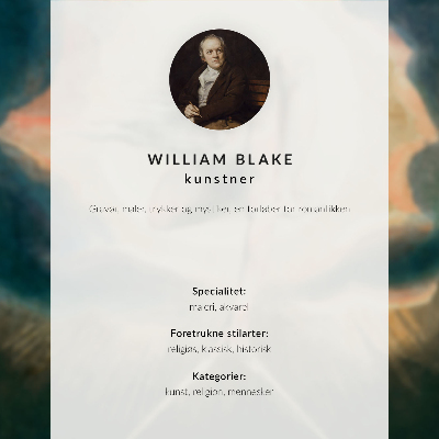 Hållbar väggposter Behemot och Leviathan (efter William Blake)