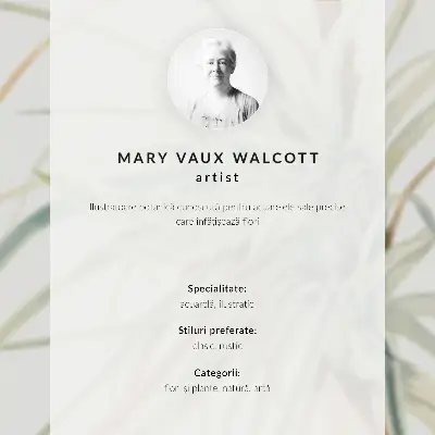 Poster Vildananas (Tillandsia fasciculata) från 1921 av Mary Vaux Walcott