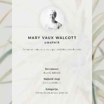 Poster Vildananas (Tillandsia fasciculata) från 1921 av Mary Vaux Walcott