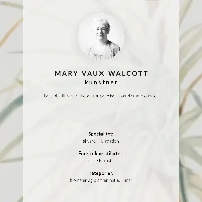 Poster Vildananas (Tillandsia fasciculata) från 1921 av Mary Vaux Walcott