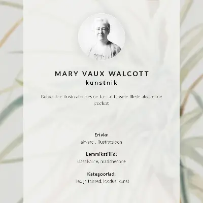 Poster Vildananas (Tillandsia fasciculata) från 1921 av Mary Vaux Walcott