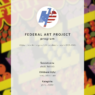 Dekorativ väggaffisch Fruktbutiken (1936) – av Federal Art Project