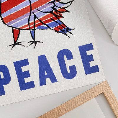 Poster McCarthy Peace (1968) med fågel av Ben Shahn