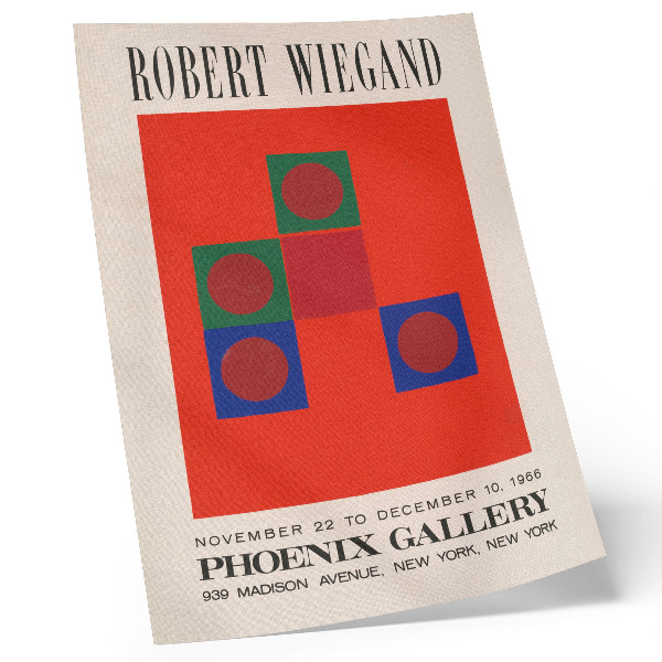 Poster Robert Wiegands utställningsaffisch (1965)