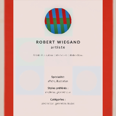 Poster Robert Wiegands utställningsaffisch (1965)