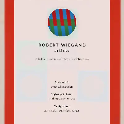 Affisch utställningsaffisch av Robert Wiegand (1965)