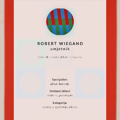 Poster Robert Wiegands utställningsaffisch (1965)