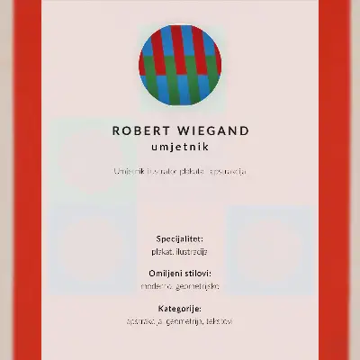 Affisch utställningsaffisch av Robert Wiegand (1965)