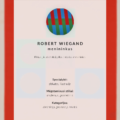 Poster Robert Wiegands utställningsaffisch (1965)