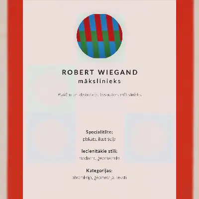 Affisch utställningsaffisch av Robert Wiegand (1965)