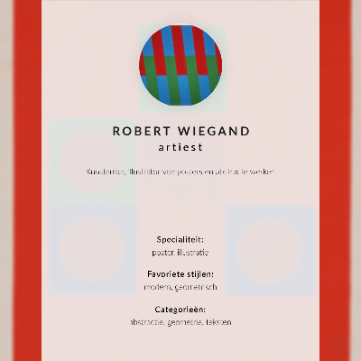 Poster Robert Wiegands utställningsaffisch (1965)