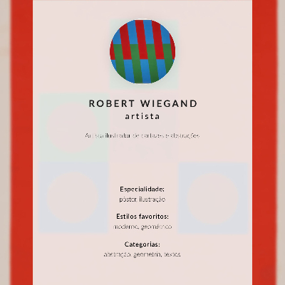Poster Robert Wiegands utställningsaffisch (1965)