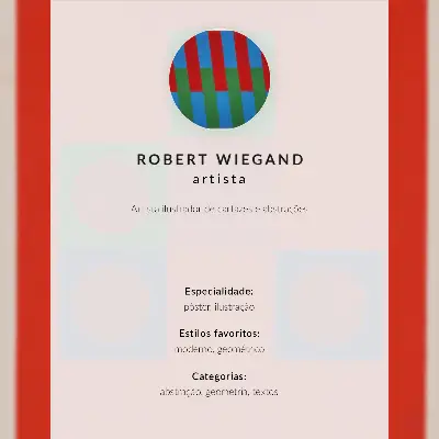 Affisch utställningsaffisch av Robert Wiegand (1965)