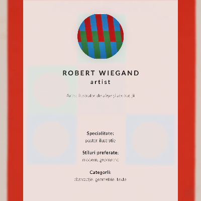 Poster Robert Wiegands utställningsaffisch (1965)