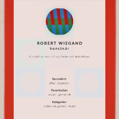 Poster Robert Wiegands utställningsaffisch (1965)