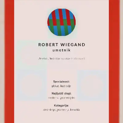 Affisch utställningsaffisch av Robert Wiegand (1965)