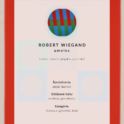 Poster Robert Wiegands utställningsaffisch (1965)
