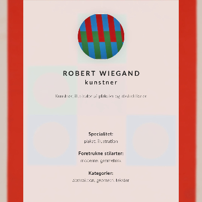 Poster Robert Wiegands utställningsaffisch (1965)