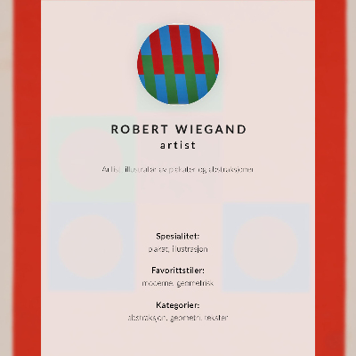 Poster Robert Wiegands utställningsaffisch (1965)