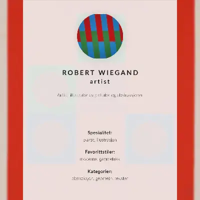 Affisch utställningsaffisch av Robert Wiegand (1965)