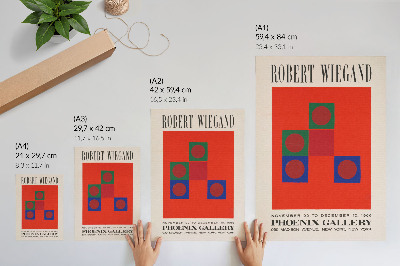 Poster Robert Wiegands utställningsaffisch (1965)