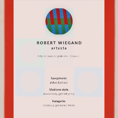 Poster Robert Wiegands utställningsaffisch (1965)