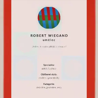 Affisch utställningsaffisch av Robert Wiegand (1965)