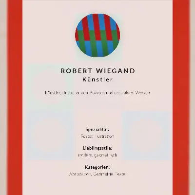 Affisch utställningsaffisch av Robert Wiegand (1965)