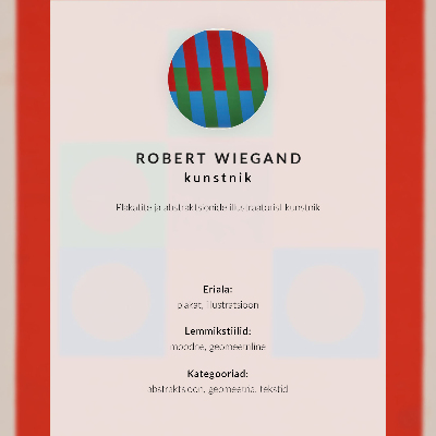 Poster Robert Wiegands utställningsaffisch (1965)