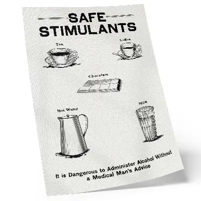 Affisch Säkra stimulantia från Dominion Scientific Absorption Committee